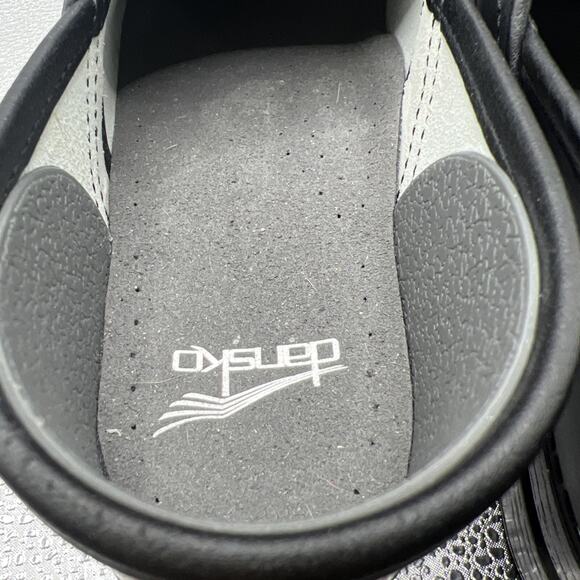 Dansko 38 Clogs Black Smooth Leather 7.5-8 Professional Nursing Comfort size 40 - Picture 6 of 13